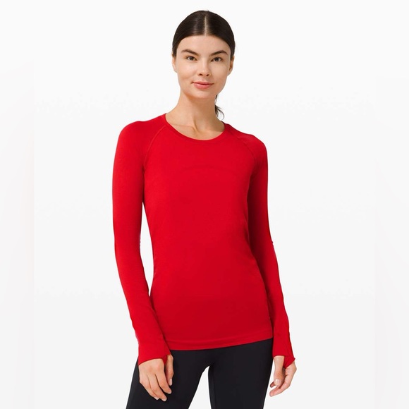 Lululemon Swiftly Tech Long Sleeve 2.0 - Dark Red - Picture 1 of 11